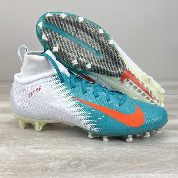 Nike Vapor Untouchable 3 Pro Teal Orange Miami Dolphins Mens Size 13 AO3021-103 main image 9